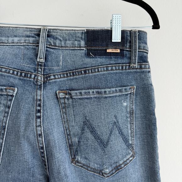 Mother Jeans Womens 27 The Tomcat Distressed Seriously Truce High Rise Straight - Picture 8 of 15